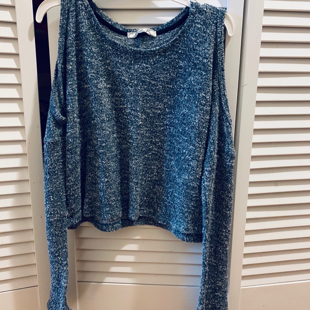 Open shoulder sweater
